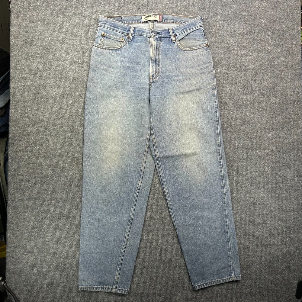 Levi's 560 Comfort Fit Jeans Men Blue Denim Zip Fly Straight Leg Classic - 34X32